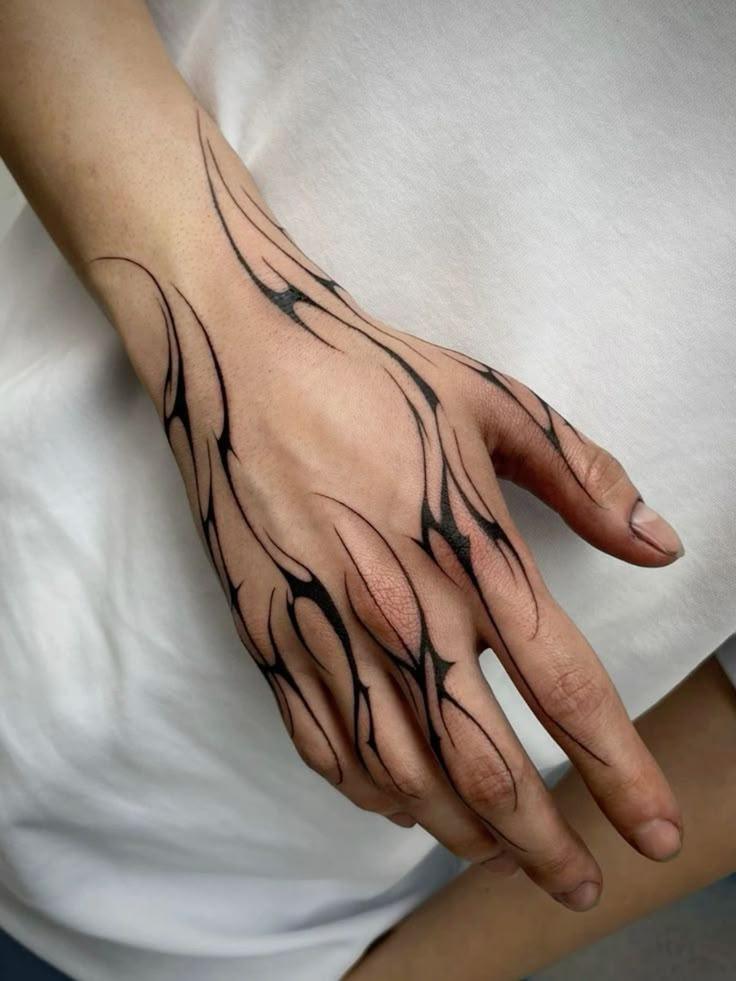 simple hand band tattoo designs