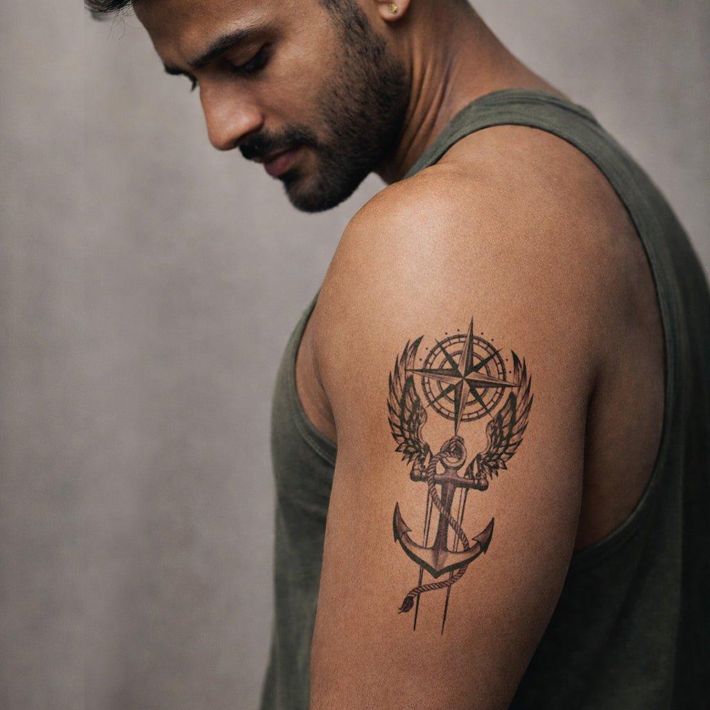 Anchored by Purpose Tattoo on Arm