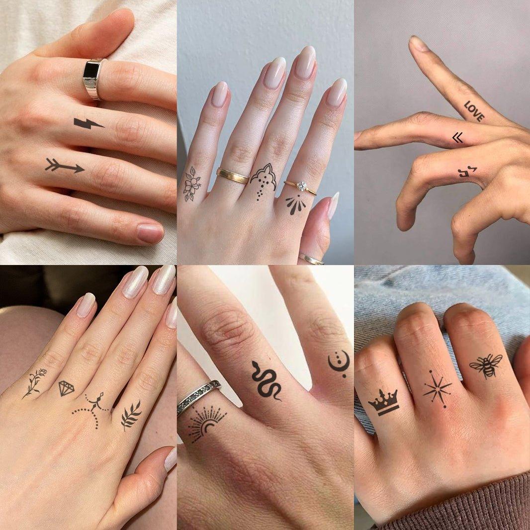Finger Tattoo Collection tattoo on hand