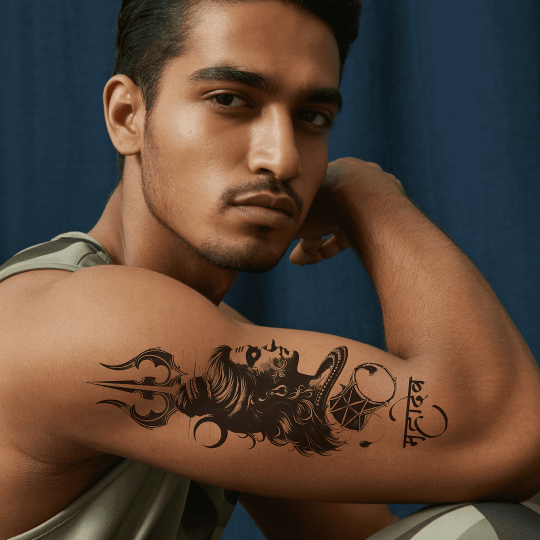 mahadev tattoo design - inkbolt
