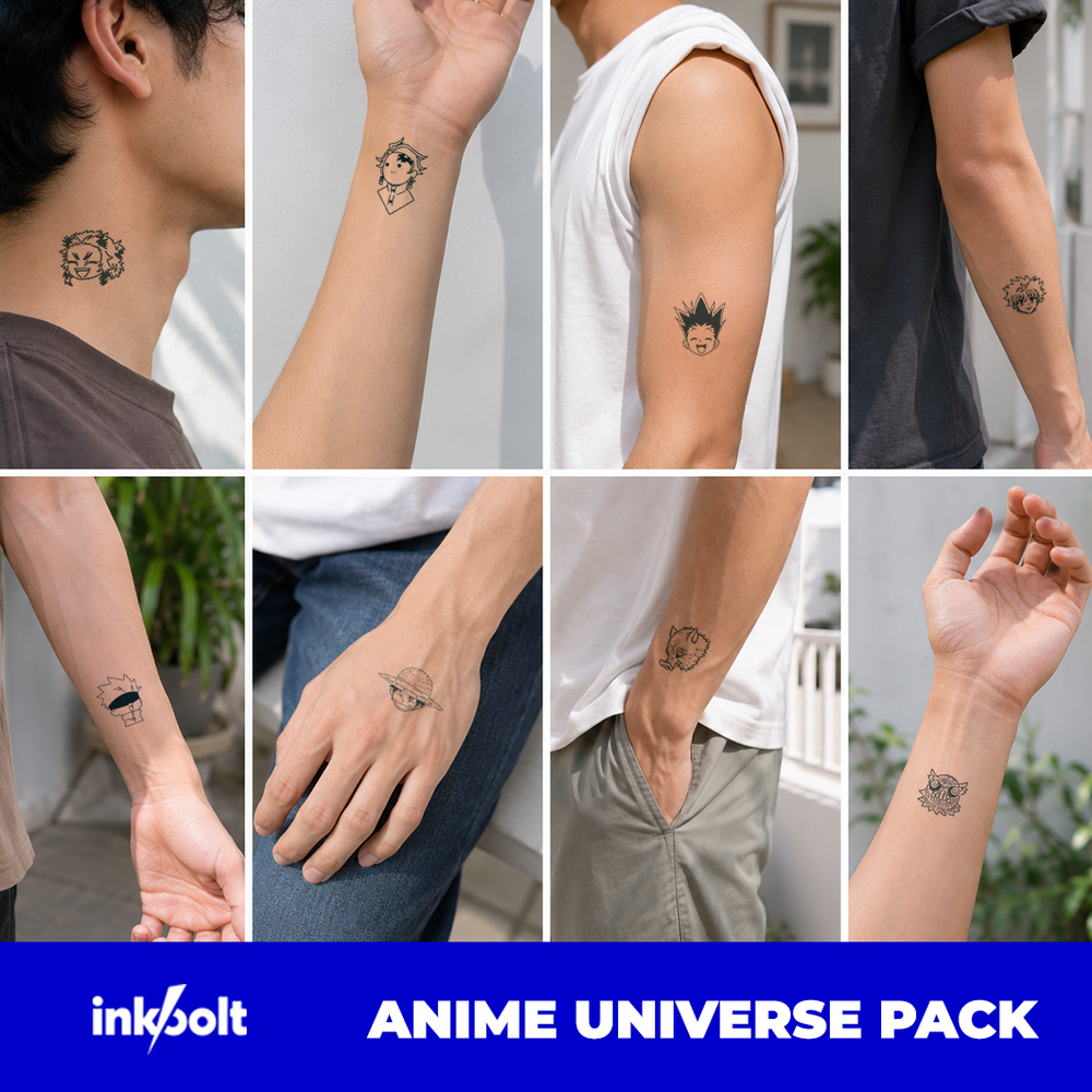 Anime-Universe-Pack Tattoos On Models
