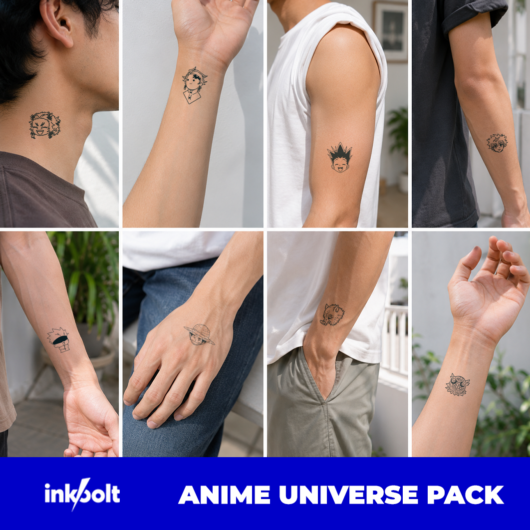 Anime-Universe-Pack Tattoos On Models