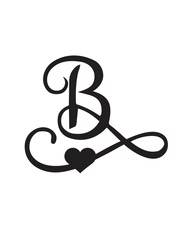 Signature Heart Initial Tattoo