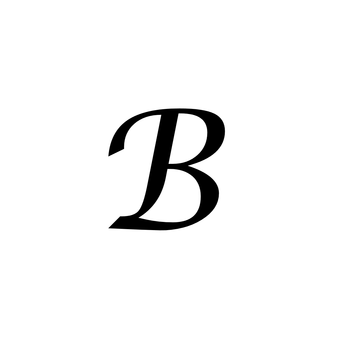 B Letter Tattoo - inkbolt