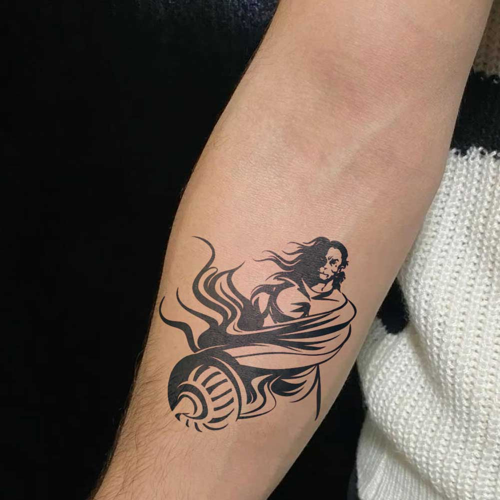 Bajrang Bali Tattoo On Arm
