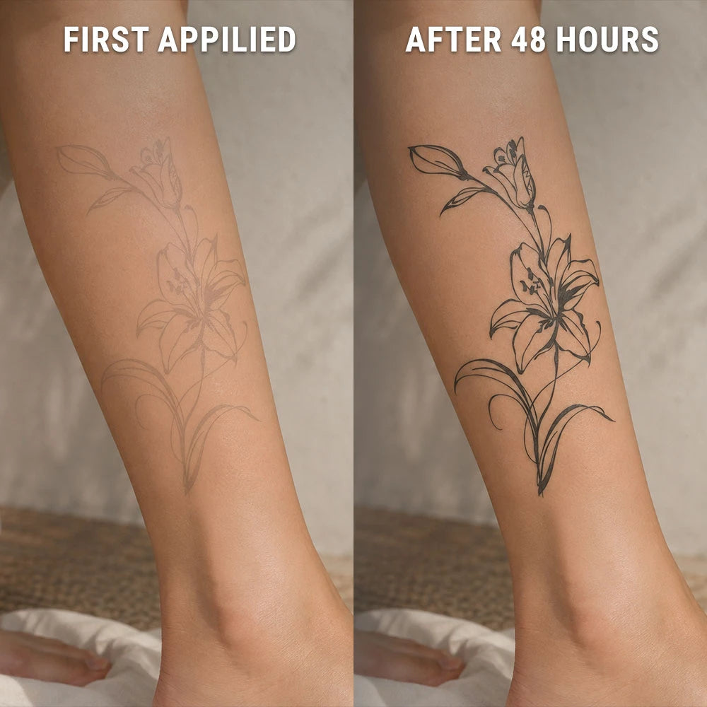 Blooming-Lily-after-before