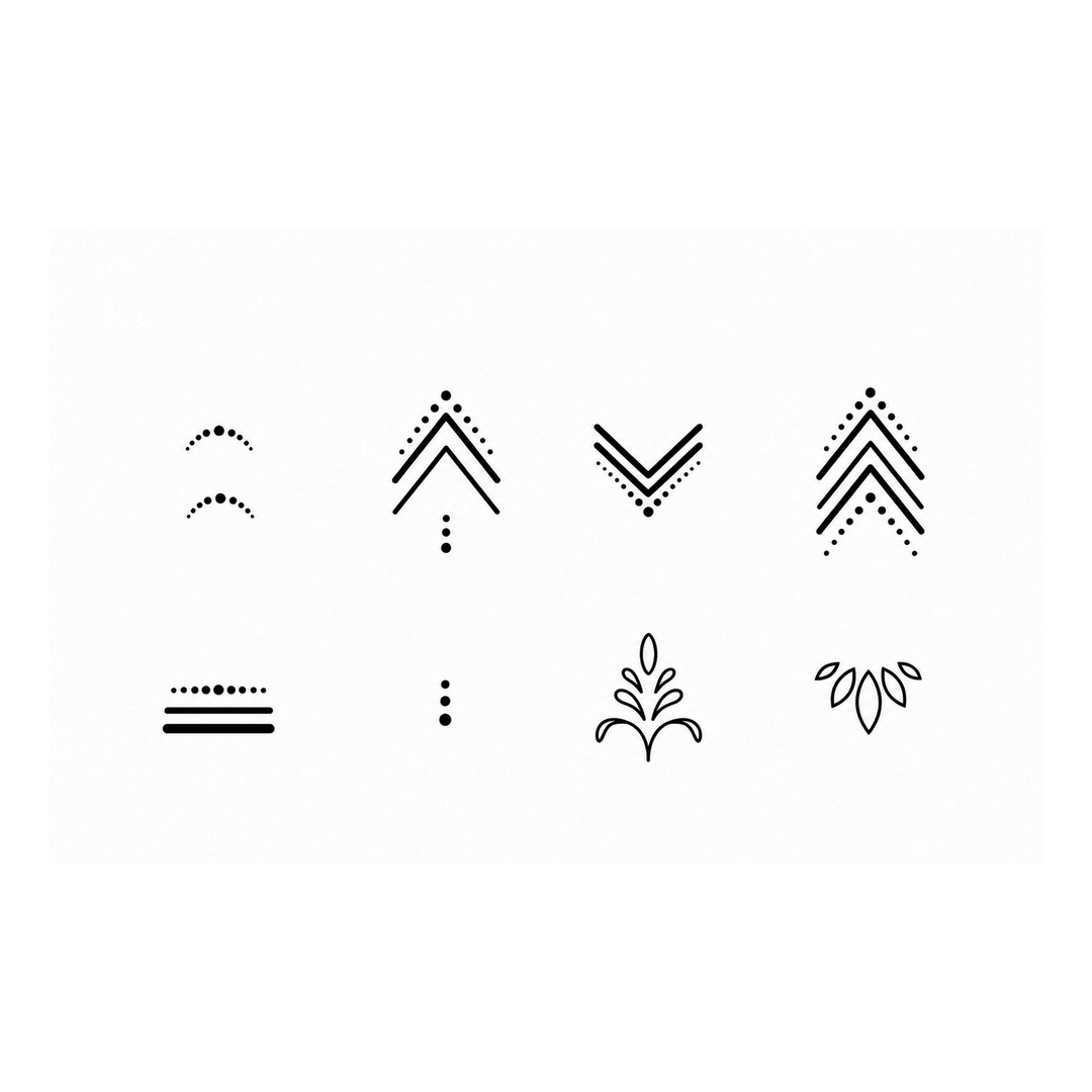 Boho Finger Tattoos - inkbolt