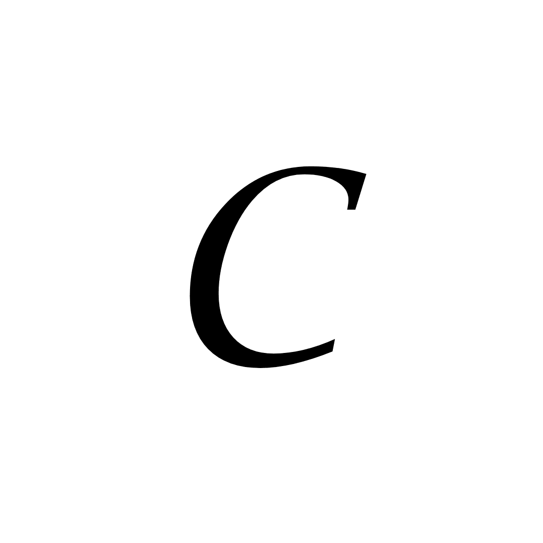 C Letter Tattoo - inkbolt