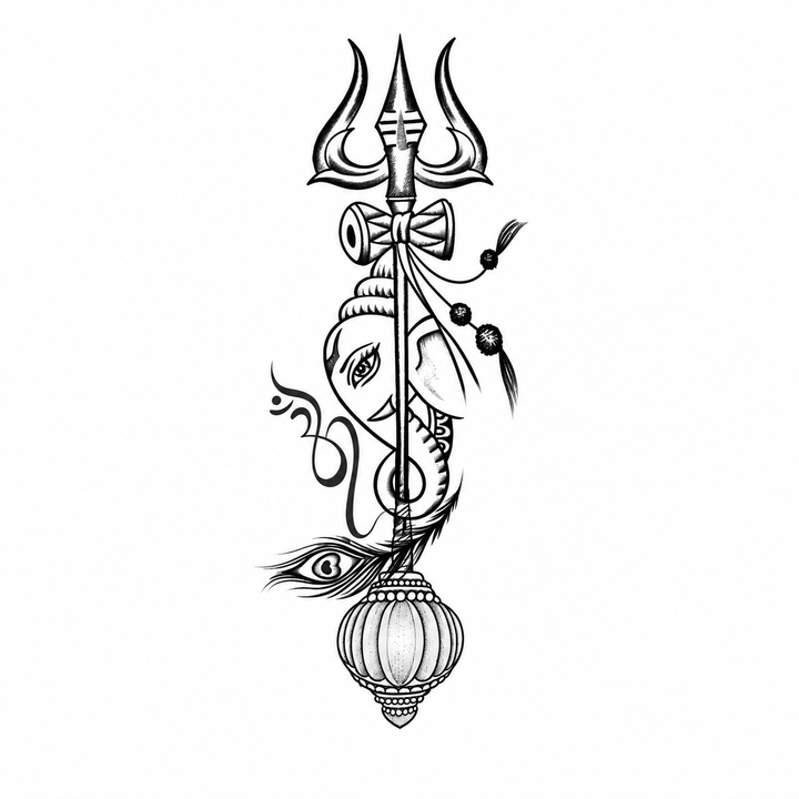 Ganesha Trishul