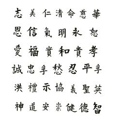 Chinese Finger Tattoo Collection