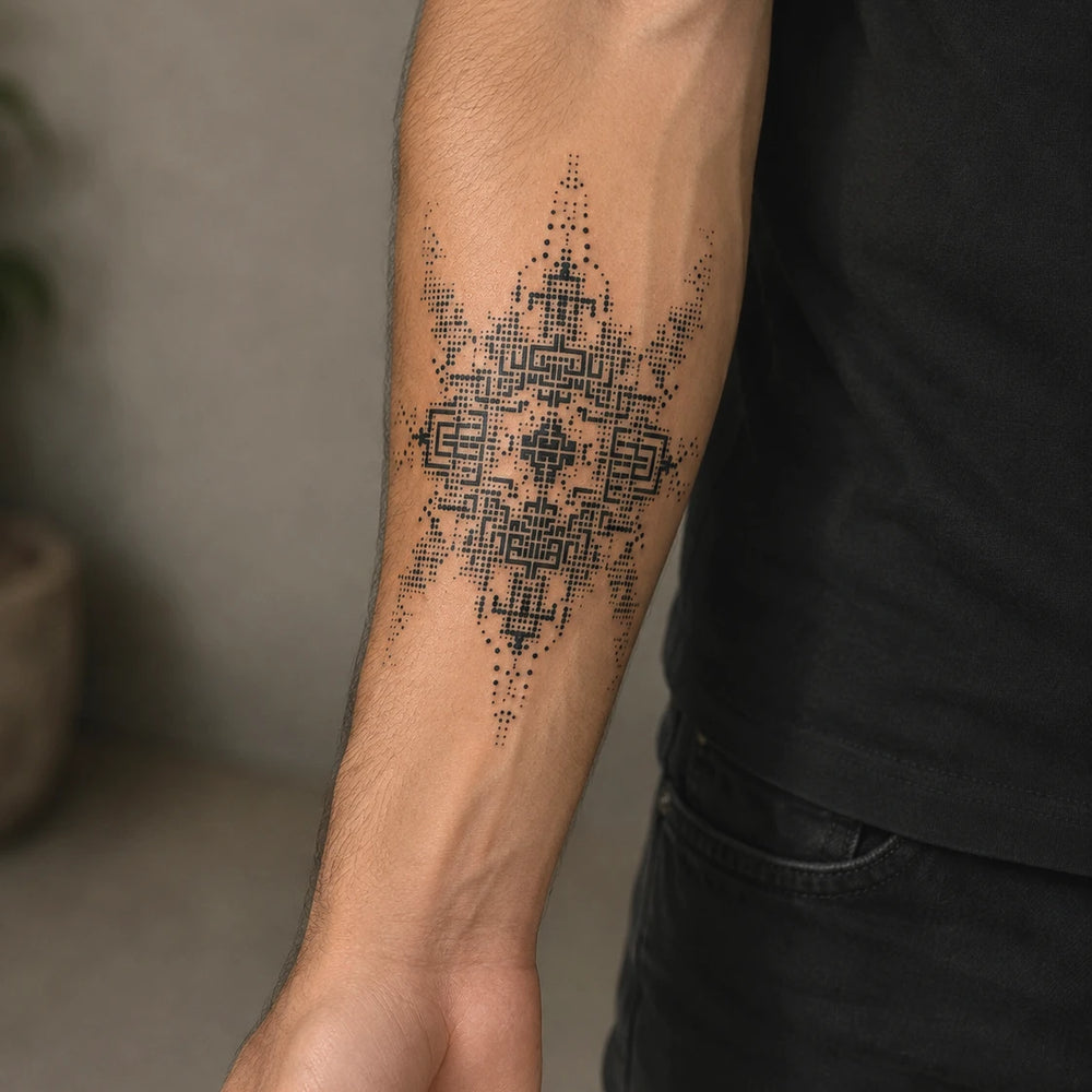 Circuit Tattoo on Hand