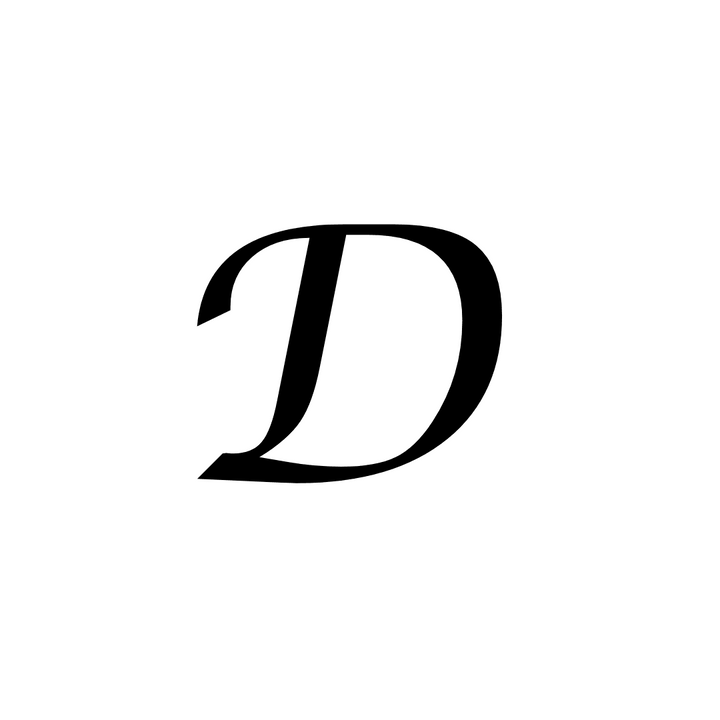 D Letter Tattoo - inkbolt