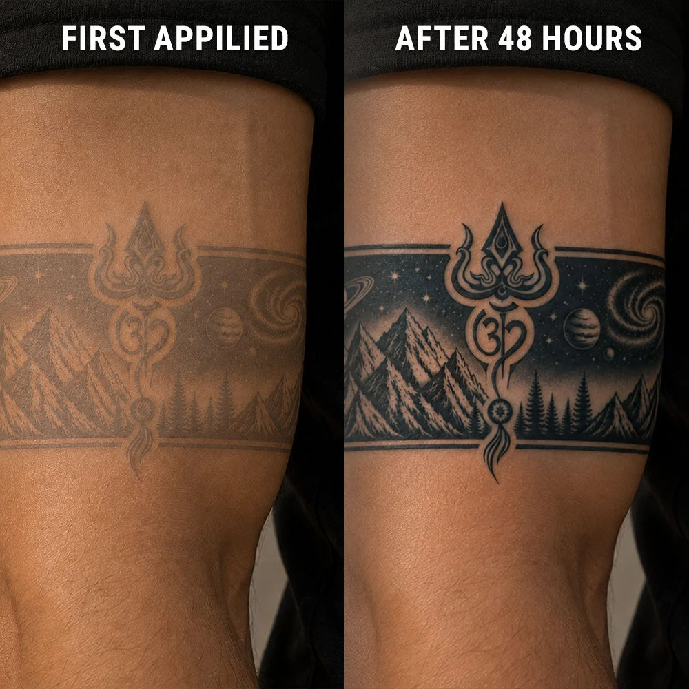 Divine-Trishul-Armband-after-before