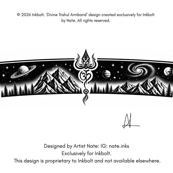 Divine Trishul Armband - Inkbolt