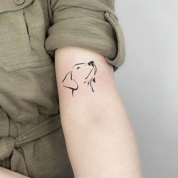 Dog Tattoo on Arm