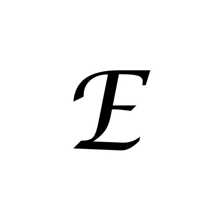 E Letter Tattoo - inkbolt
