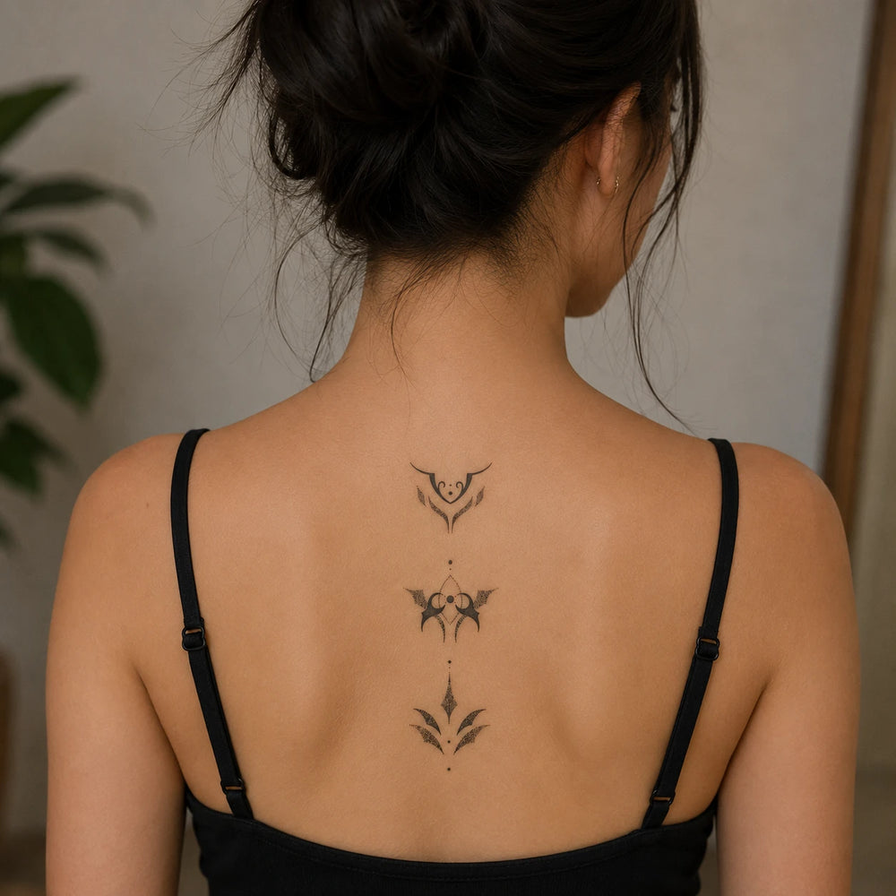 Elysian Tattoo On Woman Back
