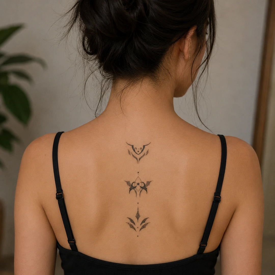 Elysian Tattoo On Woman Back