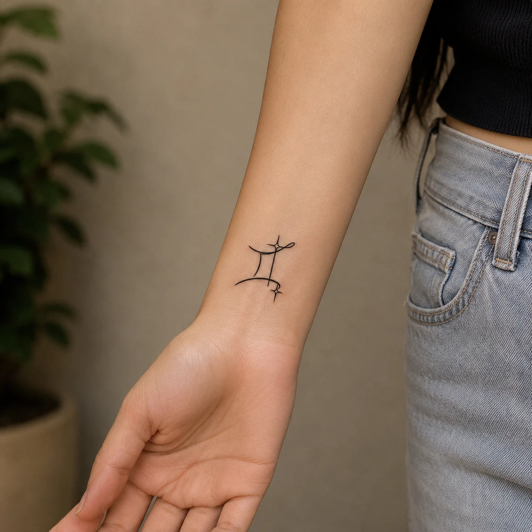 Gemini Tattoo On Hand