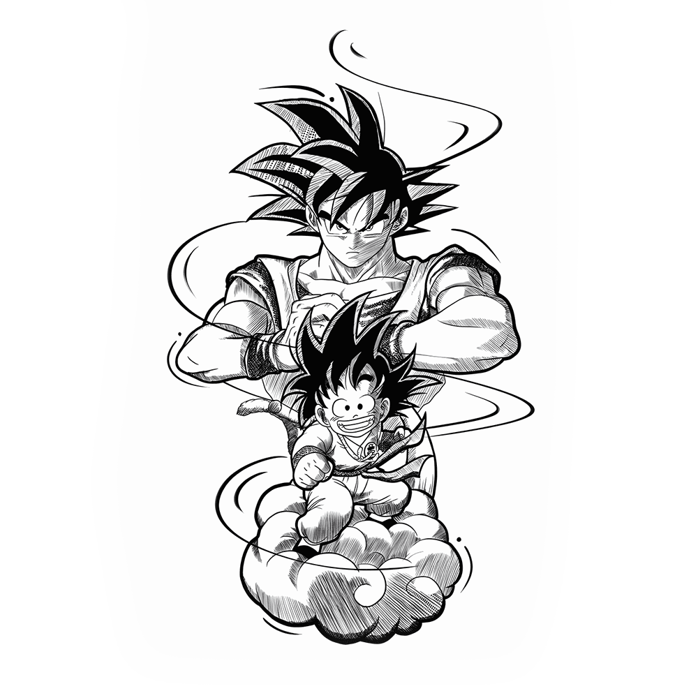 Goku Saiyan Evolution