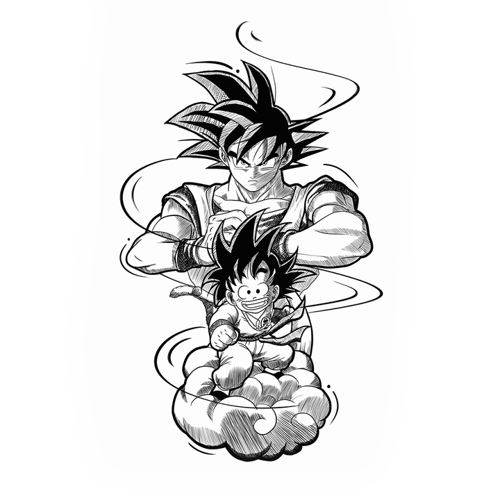 Goku Saiyan Evolution