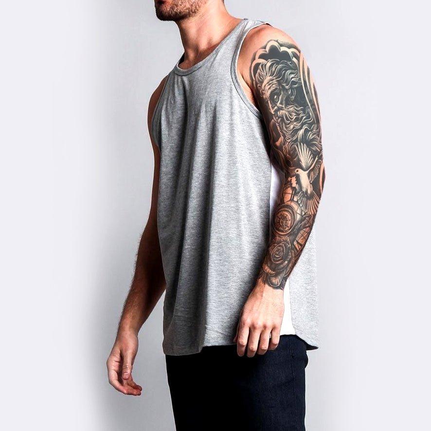 Greek God Poseidon Sleeve Tattoo