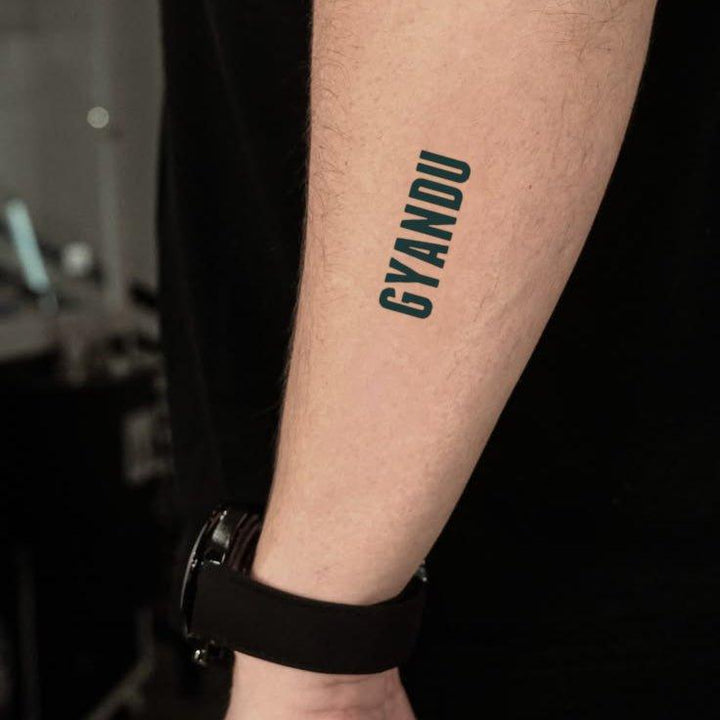 Gyandu Tattoo On Arm