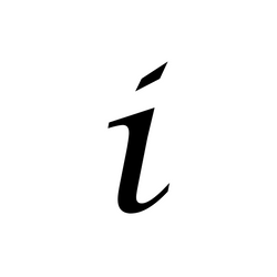 I Letter Tattoo