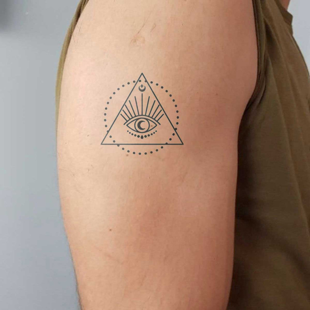 Illuminati tattoo on arm