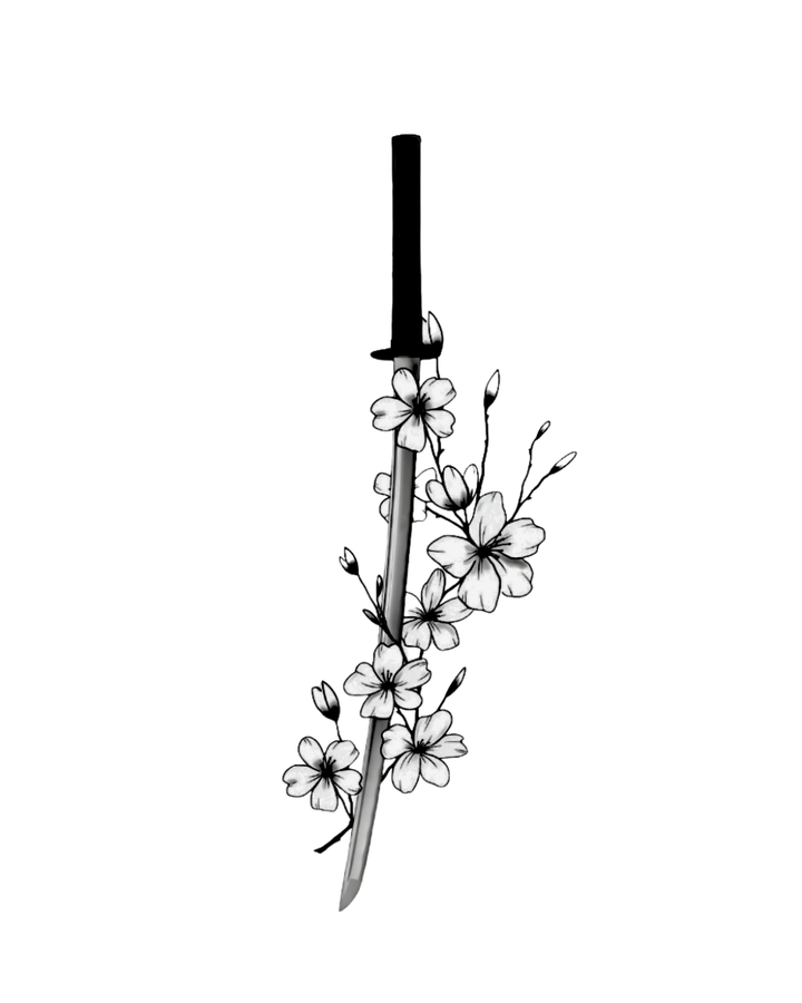Katana with Cherry Blossoms