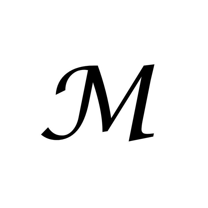 M Letter Tattoo - inkbolt
