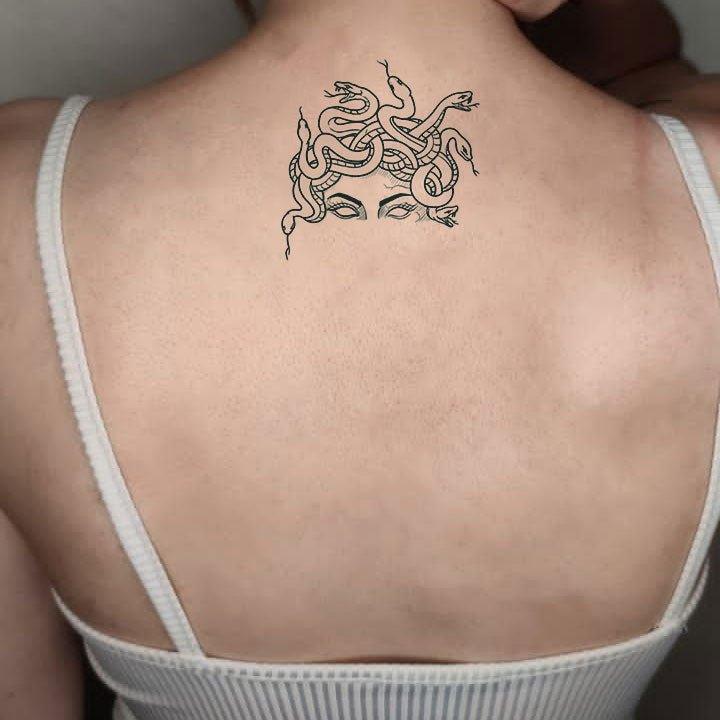 Medusa Tattoo On Back