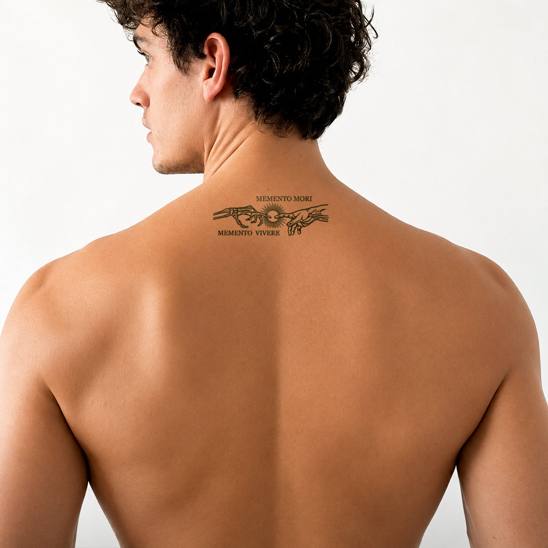 Memento Mori Tattoo on back