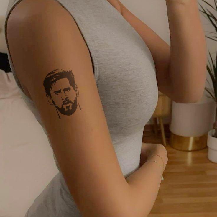 Messi tattoo on arm