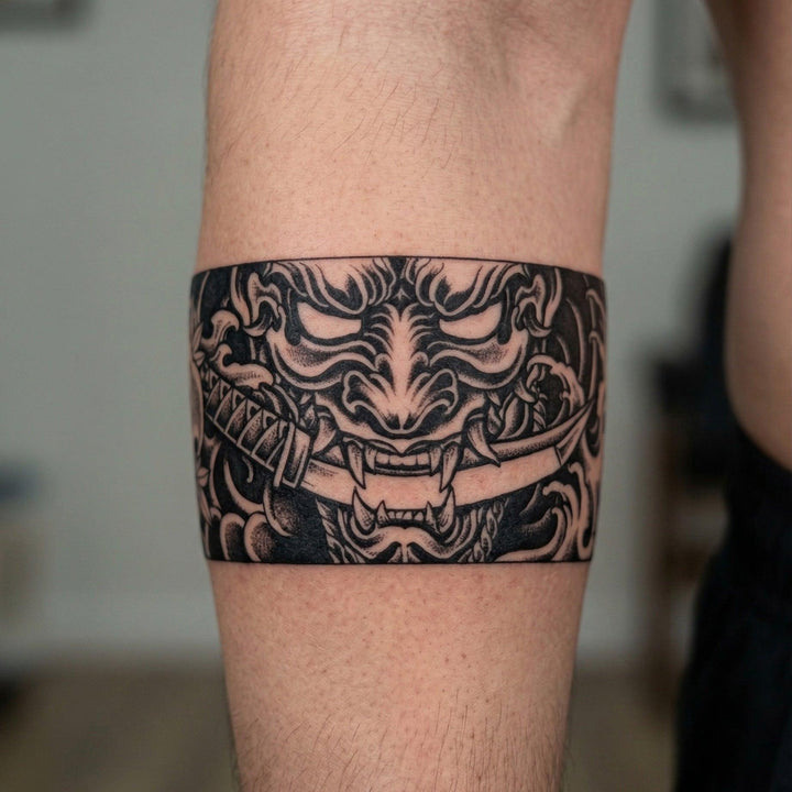 Oni Fury Armband on arm - inkbolt