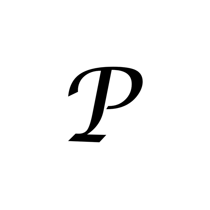 P Letter Tattoo - inkbolt