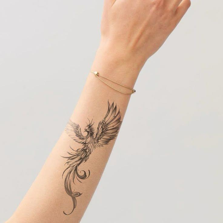 Phoenix Tattoo on Hand