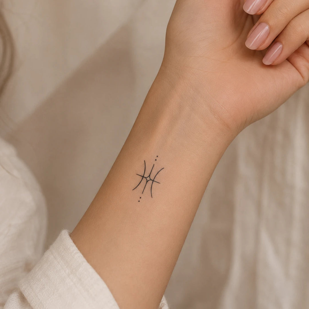 Pisces Tattoo on hand