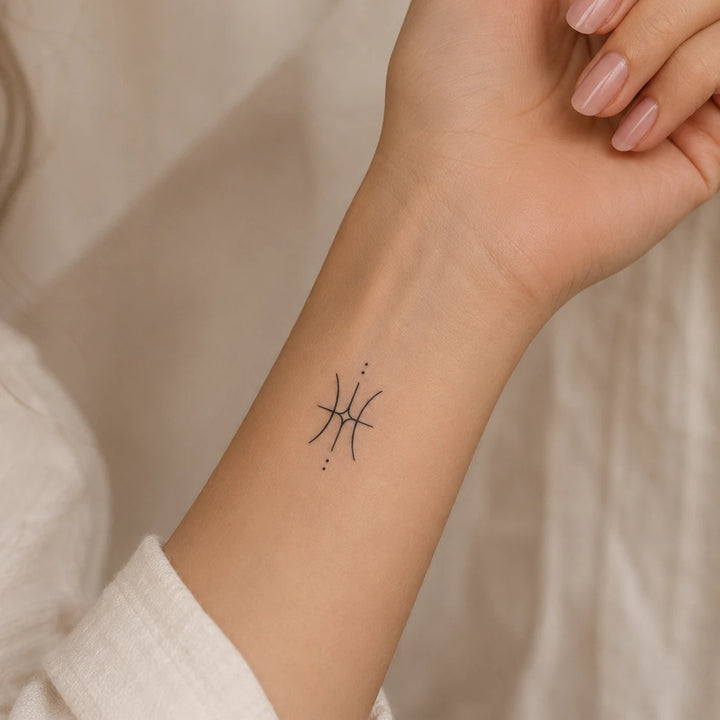 Pisces Tattoo on hand