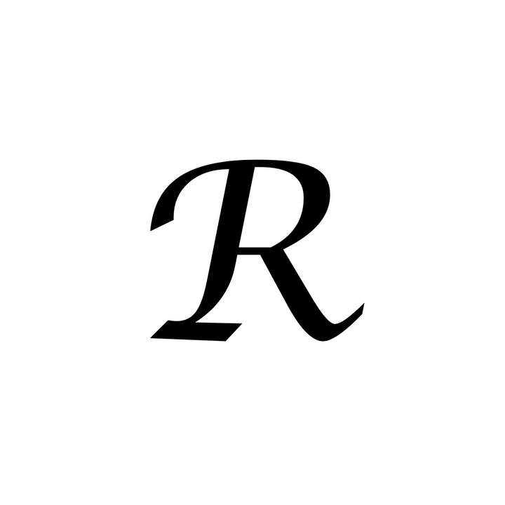 R Letter Tattoo - inkbolt