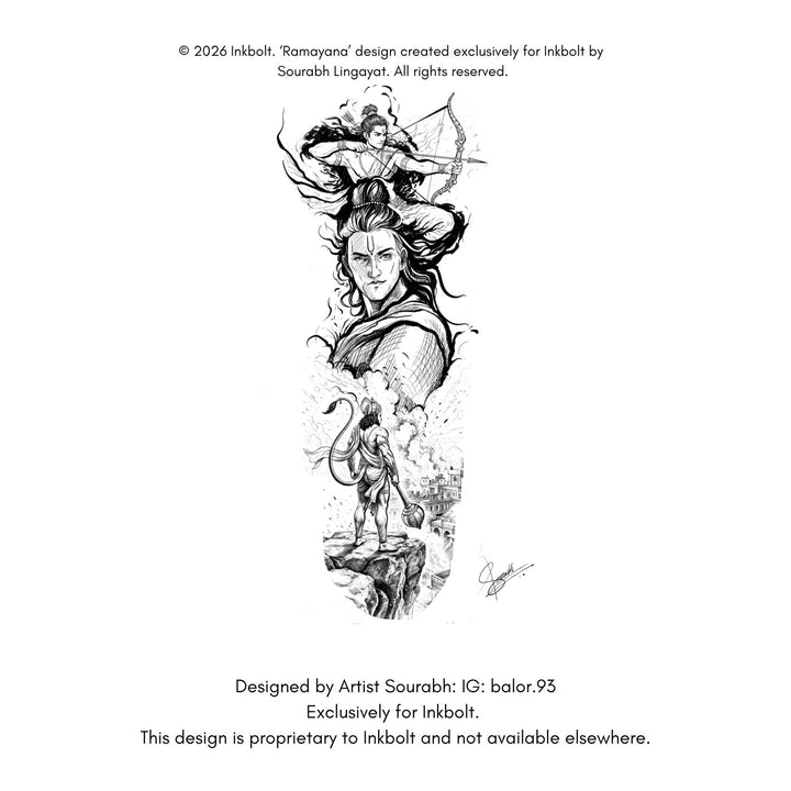 Ramayana Sleeve - inkbolt