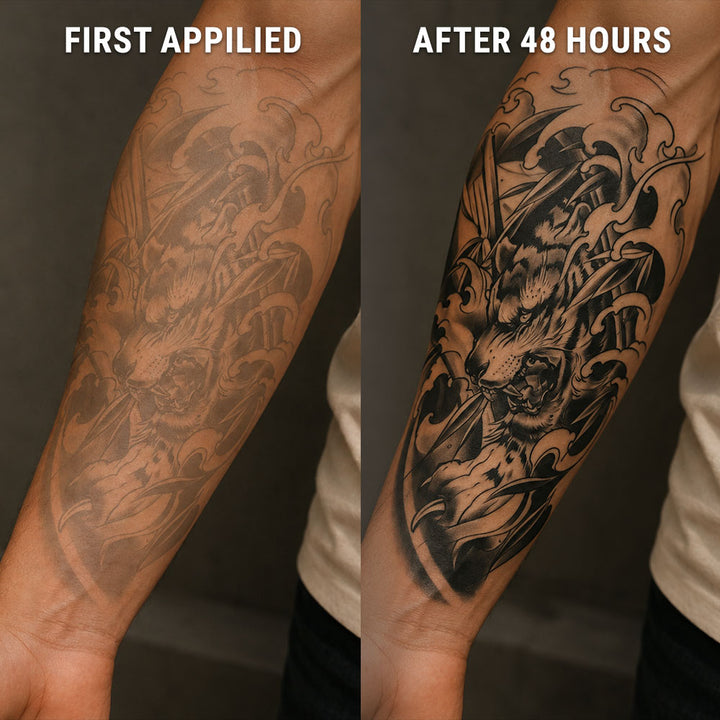 Roaring-Tiger-Half-Sleeve-after-before