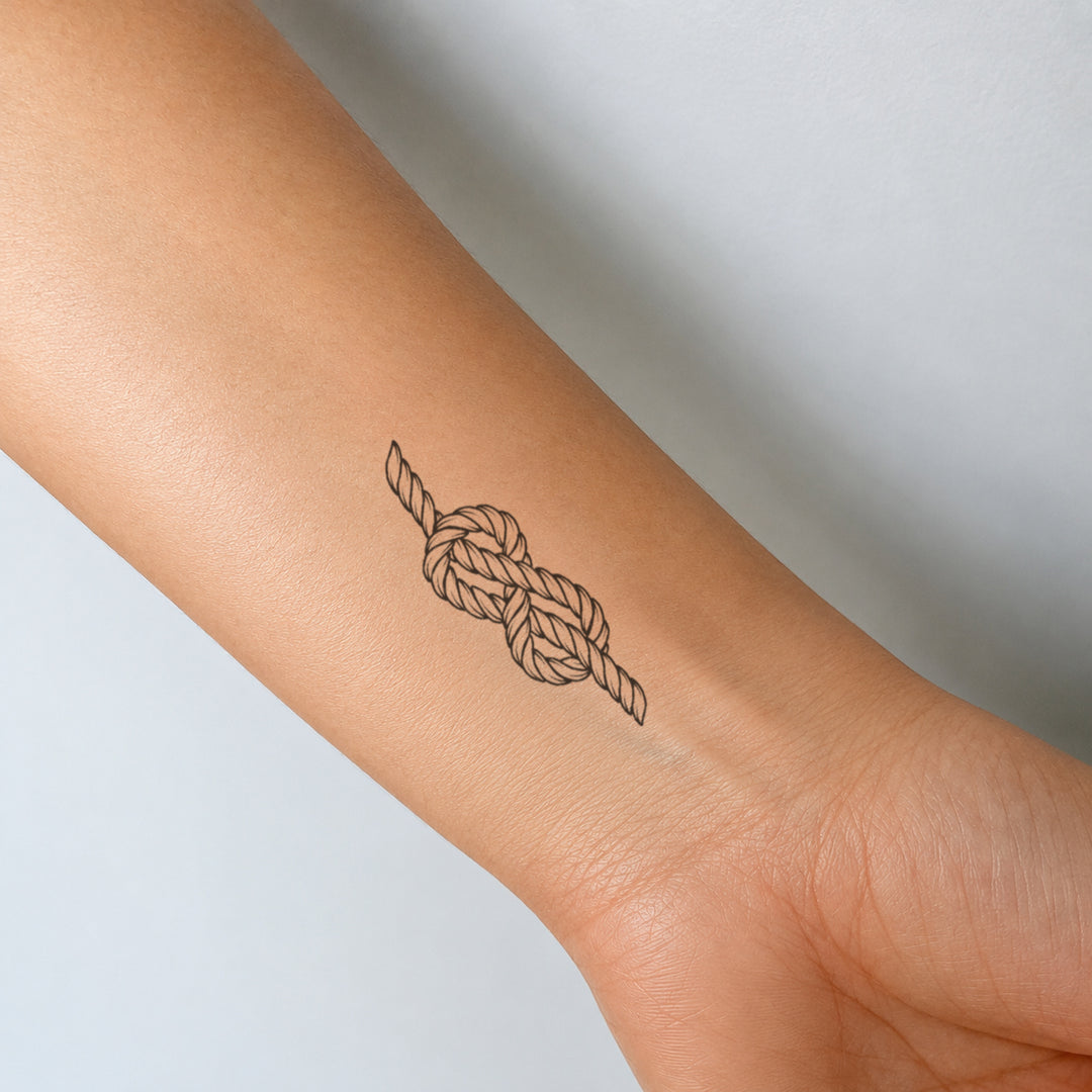 Rope knot Tattoo on wrist 