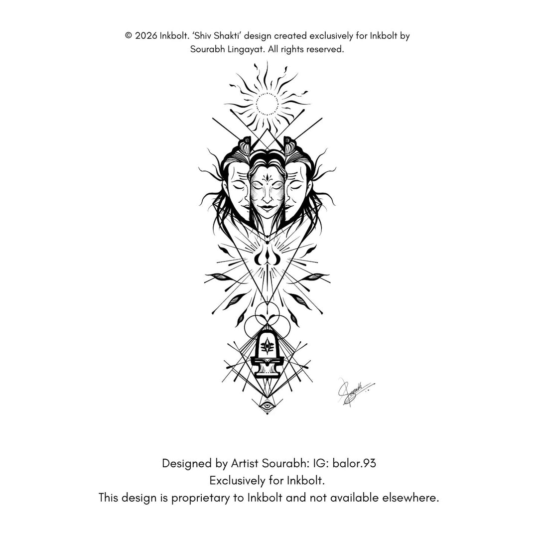 ShivShakti Sleeve - inkbolt