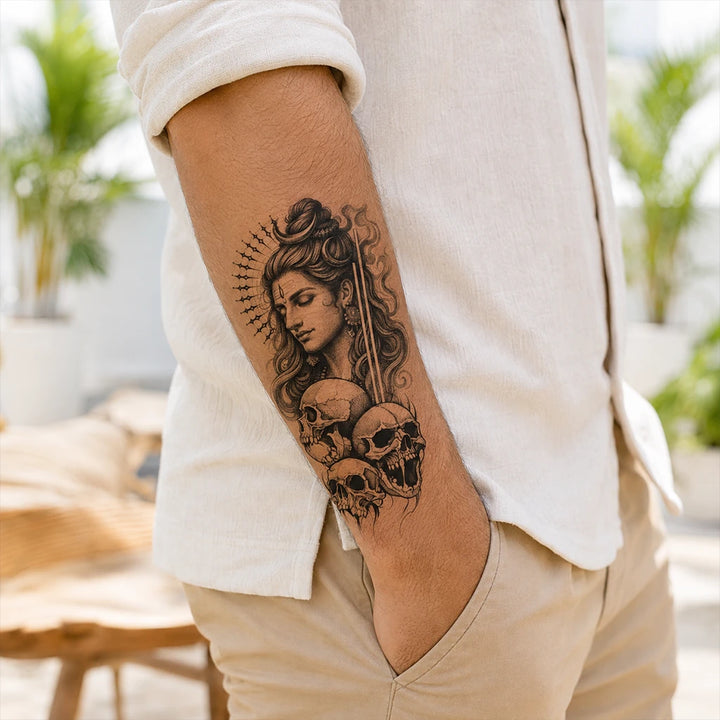 Shiv Tatva Tattoo on hand
