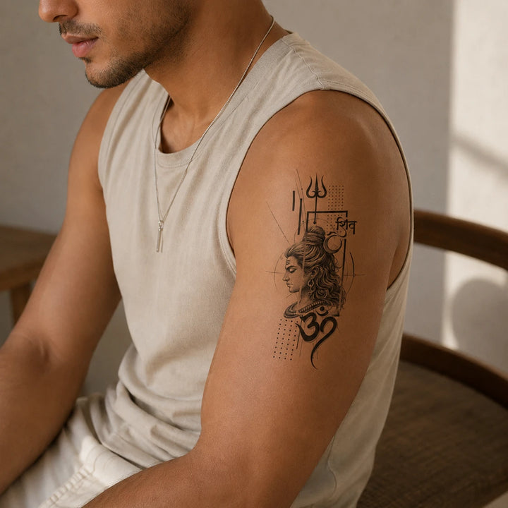 Shiva's Grace on man arm