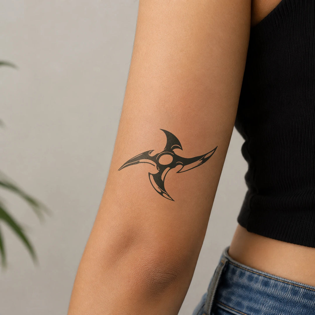 Shuriken Tattoo on arm