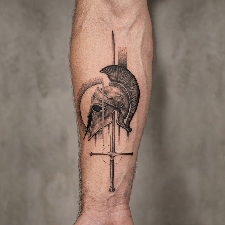 Spartan Fury Tattoo on Arm