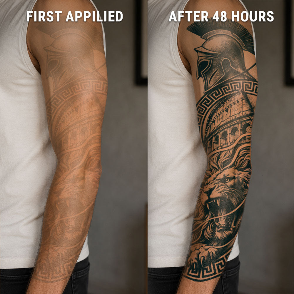 The-Gladiator-Sleeve-after-before