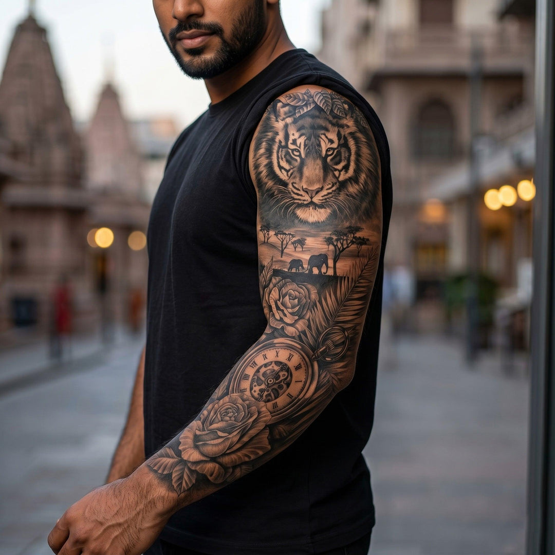 Tiger sleeve Tattoo
